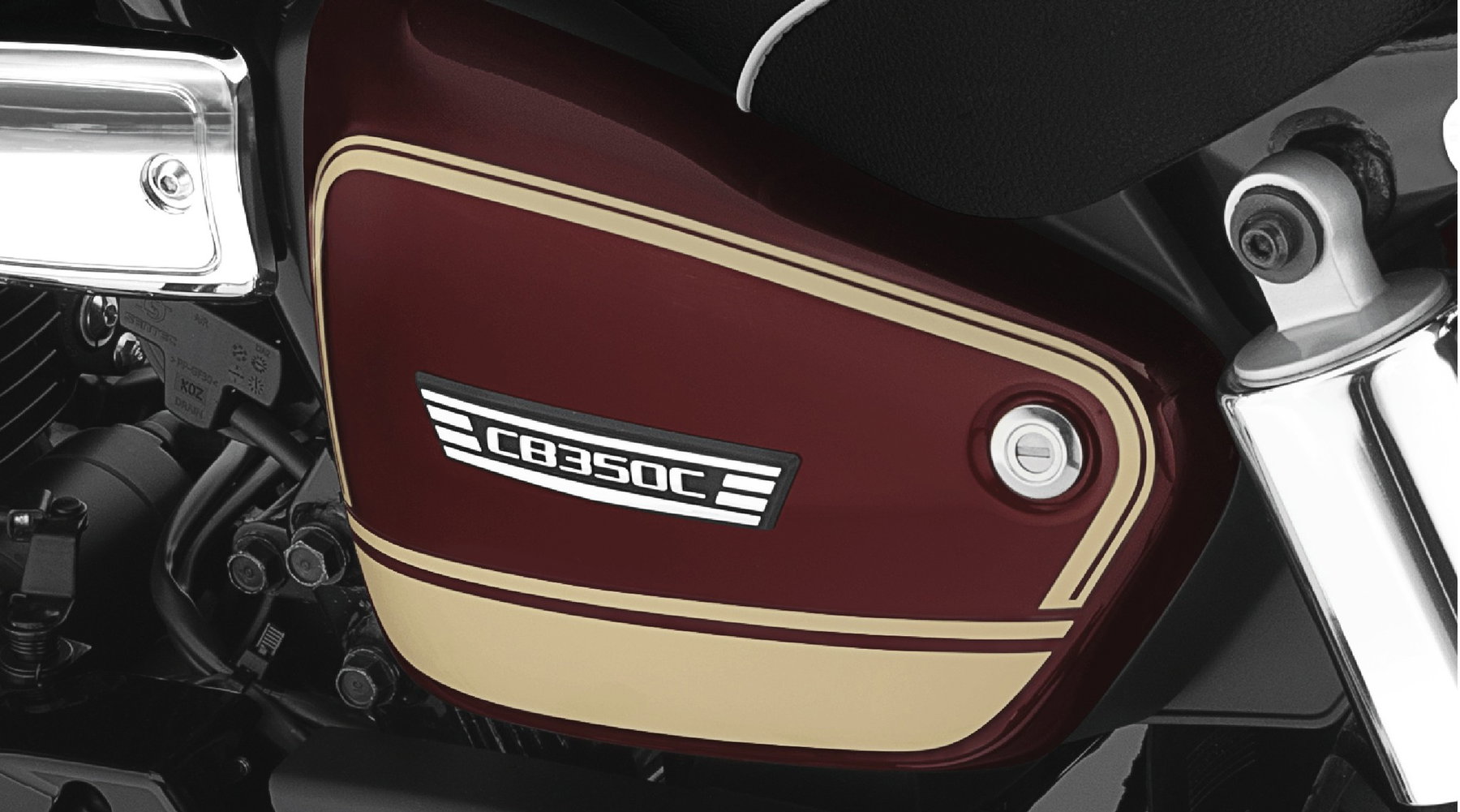 Honda CB350C Special Edition Tank und Chromdetails